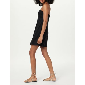 The Drop Women's Vienna Strapless Mini Dress in Black