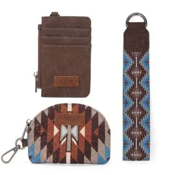 Wrangler Aztec Keychain Wristlet Wallet for Women