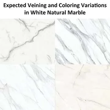 WORHE Natural Marble Soap Dishes, Italy Stone Sponge Holder for Bathroom Tub Shower Kitchen Sink, Ha...