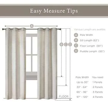 Hyde Lane Farmhouse Style Room Darkening Curtains