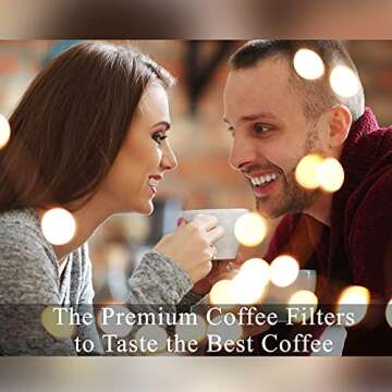Eco-Friendly Coffee Filters for Perfect Brews, 300 Count