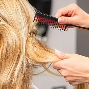 LLTGMV Hair Comb for Women, Triple Teasing Comb for Fine Hair - 8.27 IN, Hair Styling Back Comb, Tease Comb for Hair Volume and Sectioning