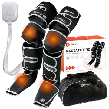 LifePro Leg Massager - Foot, Leg, Calf and Thigh Compression Massager for Circulation - with Heat an...