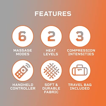 LifePro Leg Massager - Foot, Leg, Calf and Thigh Compression Massager for Circulation - with Heat and Compression Pain Relief for Foot & Knee Pain - Tall Extra Wide, Birthday Valentine?s Gift Her Him