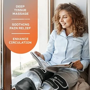 LifePro Leg Massager - Foot, Leg, Calf and Thigh Compression Massager for Circulation - with Heat and Compression Pain Relief for Foot & Knee Pain - Tall Extra Wide, Birthday Valentine?s Gift Her Him