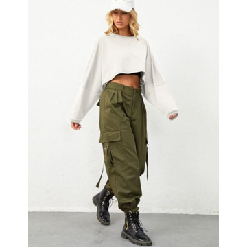 Ziesexy Cropped Sweatshirt Oversized Comfort Workout Daily Wear