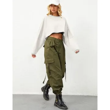 Ziesexy Cropped Sweatshirt Oversized Comfort Workout Daily Wear