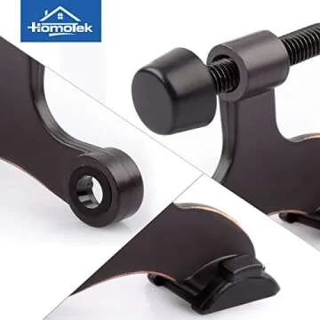 HOMOTEK Oil Rubbed Bronze Hinge Pin Door Stoppers 8 Pack