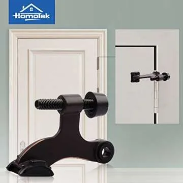HOMOTEK Oil Rubbed Bronze Hinge Pin Door Stoppers 8 Pack