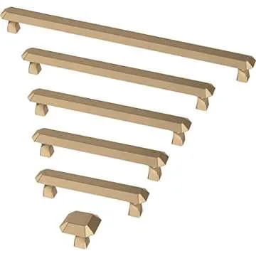 Franklin Brass Napier Cabinet Handles in Champagne Bronze 8-13/16"