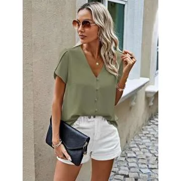 Stylish PRETTYGARDEN Women's Chiffon Tops for Summer