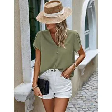 Stylish PRETTYGARDEN Women's Chiffon Tops for Summer