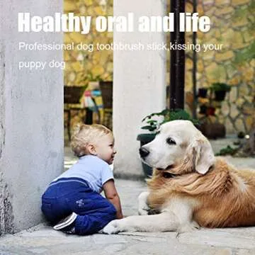 Emoly Dog Toothbrush Care Cleaning Stick - Dog Toothbrush Chew Toy Stick for Dog Dental Care- Safe, Bite Resistant Natural Rubber Toy Bone for Teeth Cleaning- Suitable for All Breed of Dogs (Green)