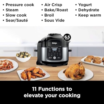 Ninja Foodi 11-in-1 Air Fryer Pressure Cooker Combo 6.5 qt
