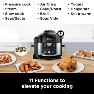 Ninja Foodi 11-in-1 Air Fryer Pressure Cooker Combo 6.5 qt