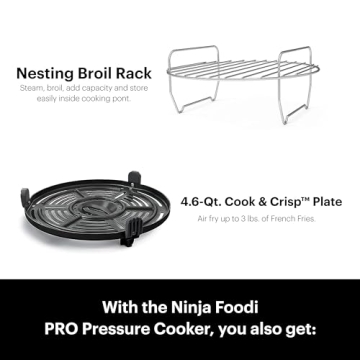 Ninja Foodi 11-in-1 Air Fryer Pressure Cooker Combo 6.5 qt