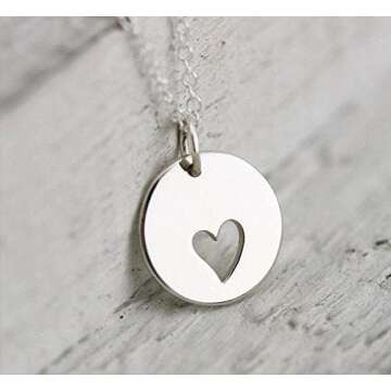 I Carry Your Heart with Me Jewelry • Sterling Silver Necklace for Women • Missing You Gift • Adoption Surrogate Mom • Remembrance Memorial Necklace • Grief Loss Gift