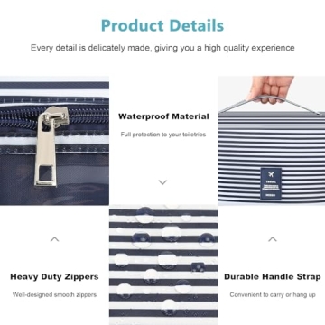 Mossio Hanging Toiletry Bag - Stylish Travel Organizer