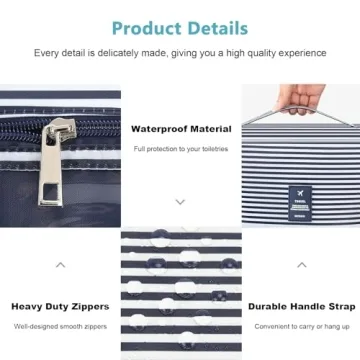 Mossio Hanging Toiletry Bag - Stylish Travel Organizer