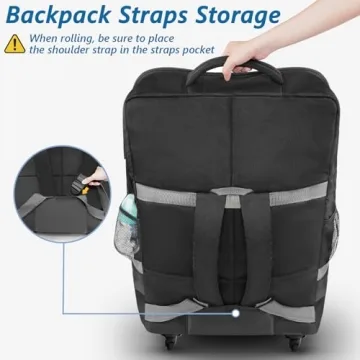 YOREPEK Car Seat Travel Bag with Wheels for Easy Travel