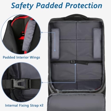 YOREPEK Car Seat Travel Bag with Wheels for Easy Travel