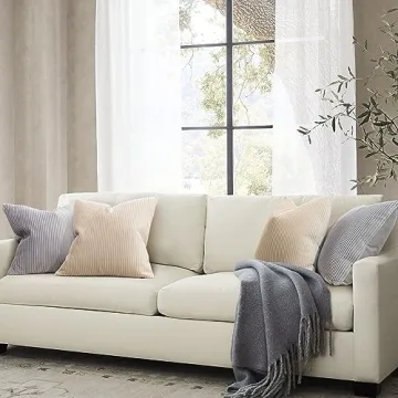 YCOLL Beige Velvet Pillow Covers 18x18 - Luxurious Style