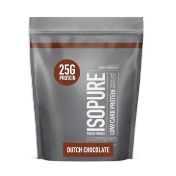 Isopure Low Carb 100% Pure Whey Isolate Protein Powder, Lactose Free, Gluten Free, With Vitamins, Du...