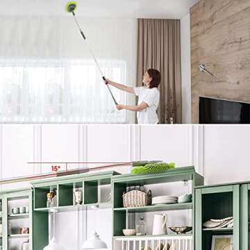 Wall Cleaner - Ergonomic 66'' Mop for Easy High Reach Tasks