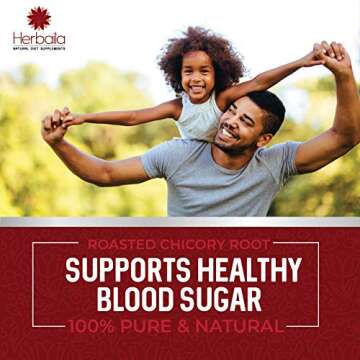 Chicory Root Roasted Granules, 1 Pound, Chicory Coffee (Inulin, Prebiotic Dietary Fiber) Rich Flavor...