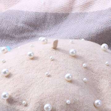 Luxurious Pearl Cashmere Beret for Every Occasion
