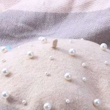 Luxurious Pearl Cashmere Beret for Every Occasion