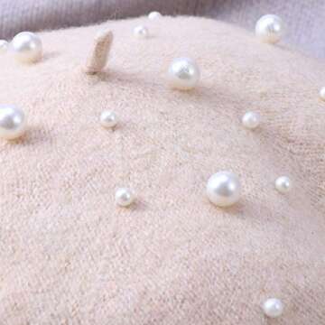 Luxurious Pearl Cashmere Beret for Every Occasion
