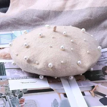 Luxurious Pearl Cashmere Beret for Every Occasion