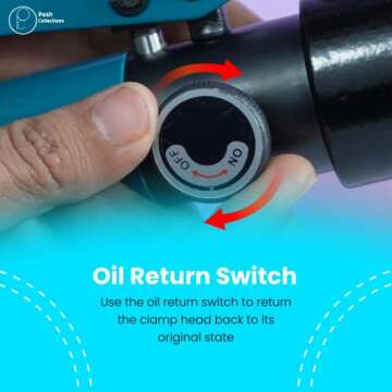 Posh Collection Hydraulic Crimping Tool Set 8T - Complete Cable Crimper Kit with 9 Dies 2/0 AWG to 12 AWG, Cable Cutter, and Gloves for Efficient Electrical Wire Swaging and Terminal Connections