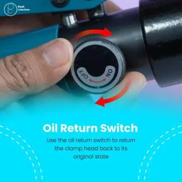 Posh Collection Hydraulic Crimping Tool Set 8T - Complete Cable Crimper Kit with 9 Dies 2/0 AWG to 12 AWG, Cable Cutter, and Gloves for Efficient Electrical Wire Swaging and Terminal Connections