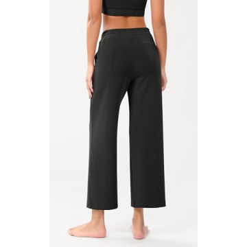 ODODOS Women's Modal Soft Wide Leg Pants with Pockets Adjustable Shockcord High Waist Casual Lounge Pants-27/29/31" Inseam