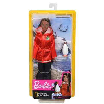 Barbie Polar Marine Biologist Doll, Brunette, Inspired by National Geographic for Kids 3 Years to 7 Years Old