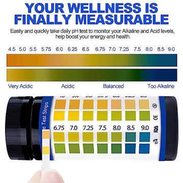PH Test Strips for Urine & Saliva - 200ct Urine PH Test Strips for Humans, Fast & Accurately Track & Monitor Your pH Level (4.5-9.0ppm) in Seconds, Quick & Easy to Test Alkaline & Acid Levels in Body