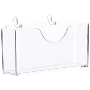 Azar Displays 252008 Business Card Holder for Pegboard/Slatwall (10 Pack)