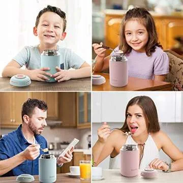 DaCool Insulated Food Jar Food Thermo for Hot Food 16 oz Vacuum Stainless Steel Hot Food School Lunch Container for Kids Adult Keep Food Hot Warm Container for Picnic Office Outdoors,BPA Free,Blue