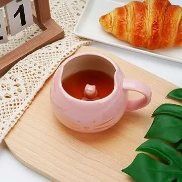 Koolkatkoo Cute Cat Mug 3D Ceramic Coffee Mug Gifts