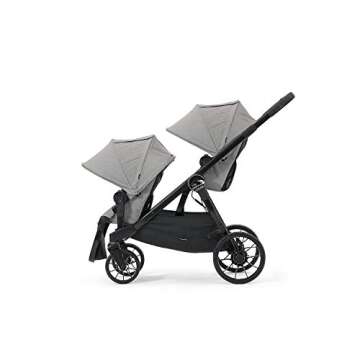 Baby Jogger City Select LUX Double Stroller | Includes Second Seat | Double Baby Stroller with All-Terrain Tires | Quick Fold Stroller, Slate
