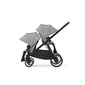Baby Jogger City Select LUX Double Stroller | Includes Second Seat | Double Baby Stroller with All-Terrain Tires | Quick Fold Stroller, Slate