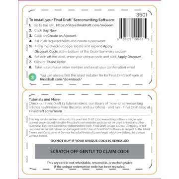 Final Draft 12 - Professional Screenwriting Software for Television, Film, Stage, & Graphic Novel Sc...