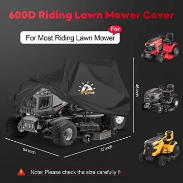 Zettum Riding Lawn Mower Cover Waterproof Heavy Duty Outdoor Protection
