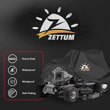 Zettum Riding Lawn Mower Cover Waterproof Heavy Duty Outdoor Protection
