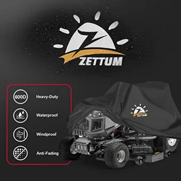 Zettum Riding Lawn Mower Cover Waterproof Heavy Duty Outdoor Protection