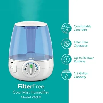 Vicks Filter-Free Ultrasonic Humidifier - 1.2 Gal Comfort