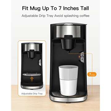 Boly Coffee Maker - 3 in 1 Brewer for K Cup & Tea