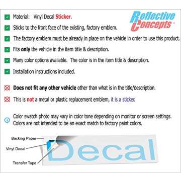 Reflective Red Emblem Sticker for Jeep Grand Cherokee SRT